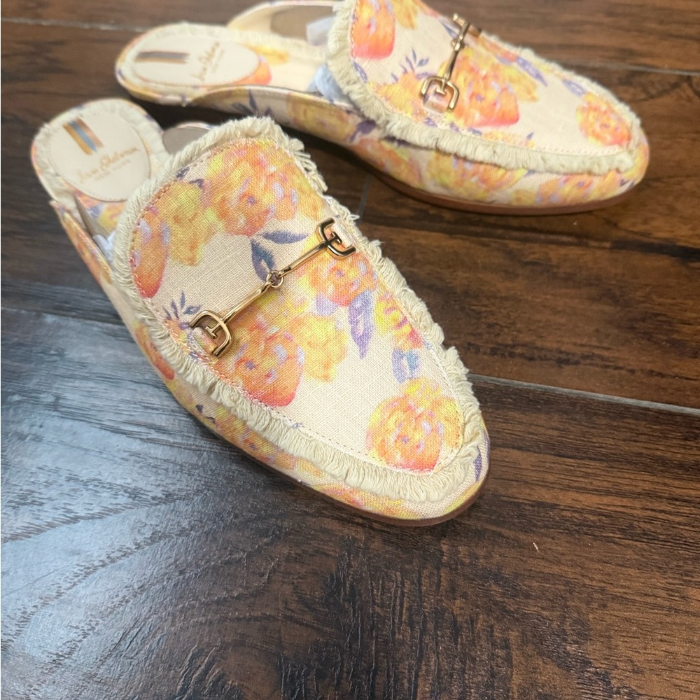 Floral Canvas Slip-On Loafers